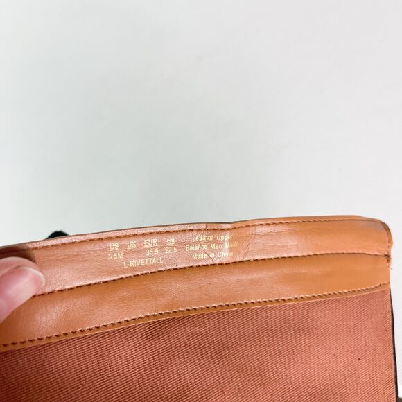 Franco Sarto NWOB Women's L-rivettall Knee High Boot Black Size 5.5 - Picture 8 of 8